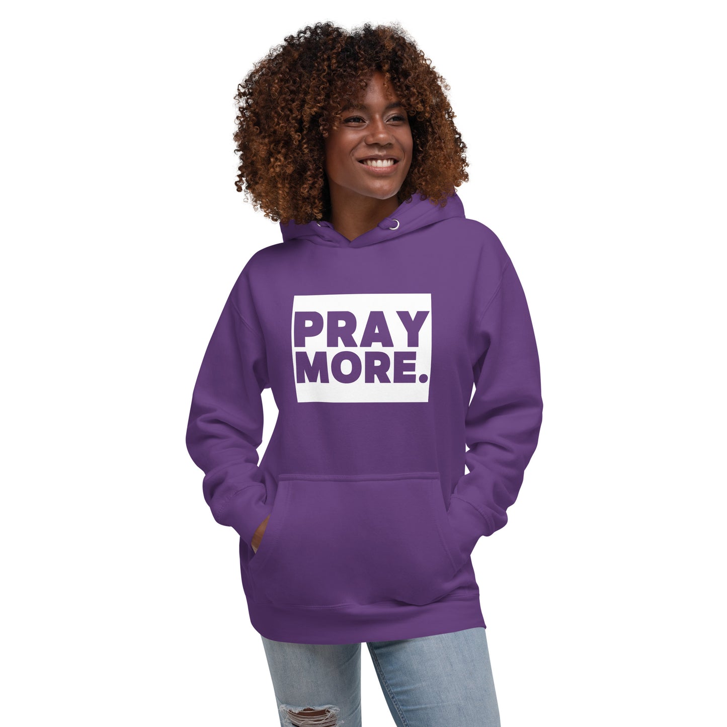 PRAY MORE. Signature Faith Hoodie