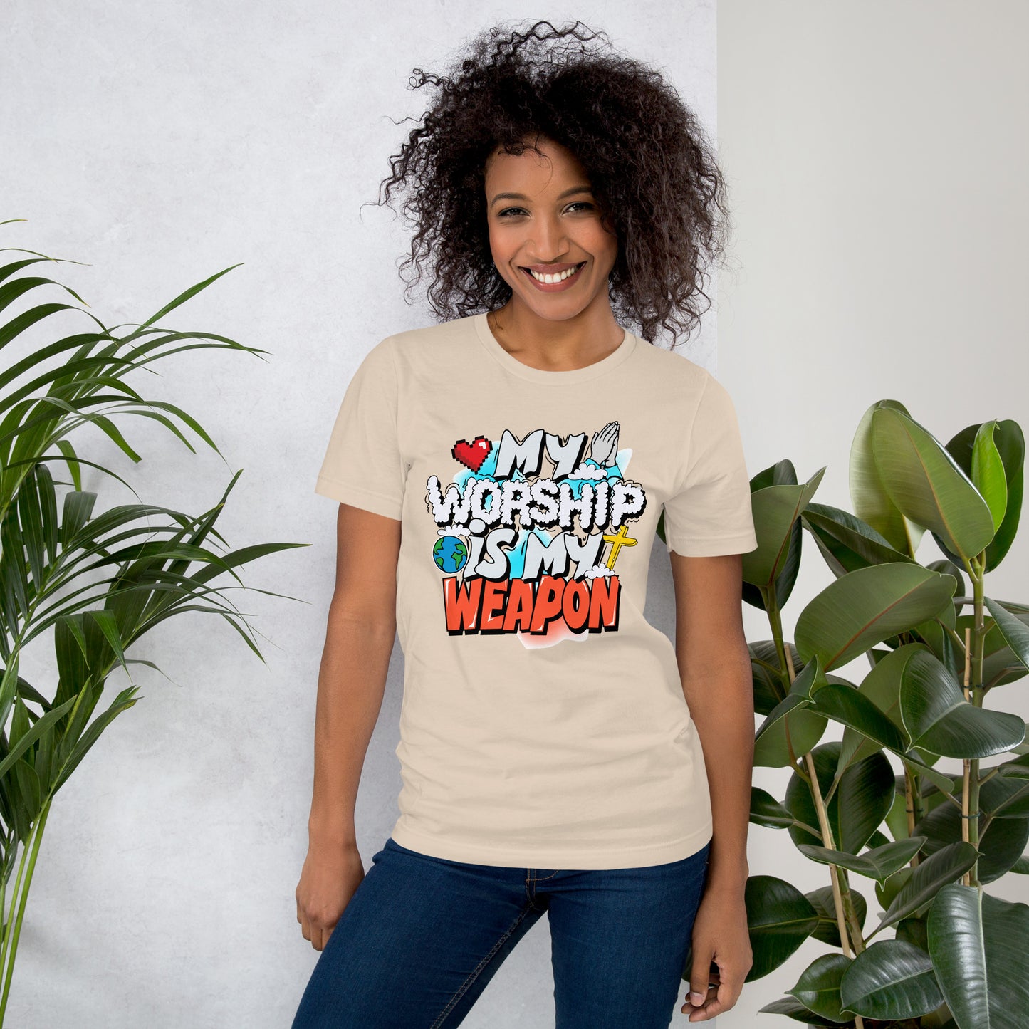 My Worship is my Weapon Faith Tee