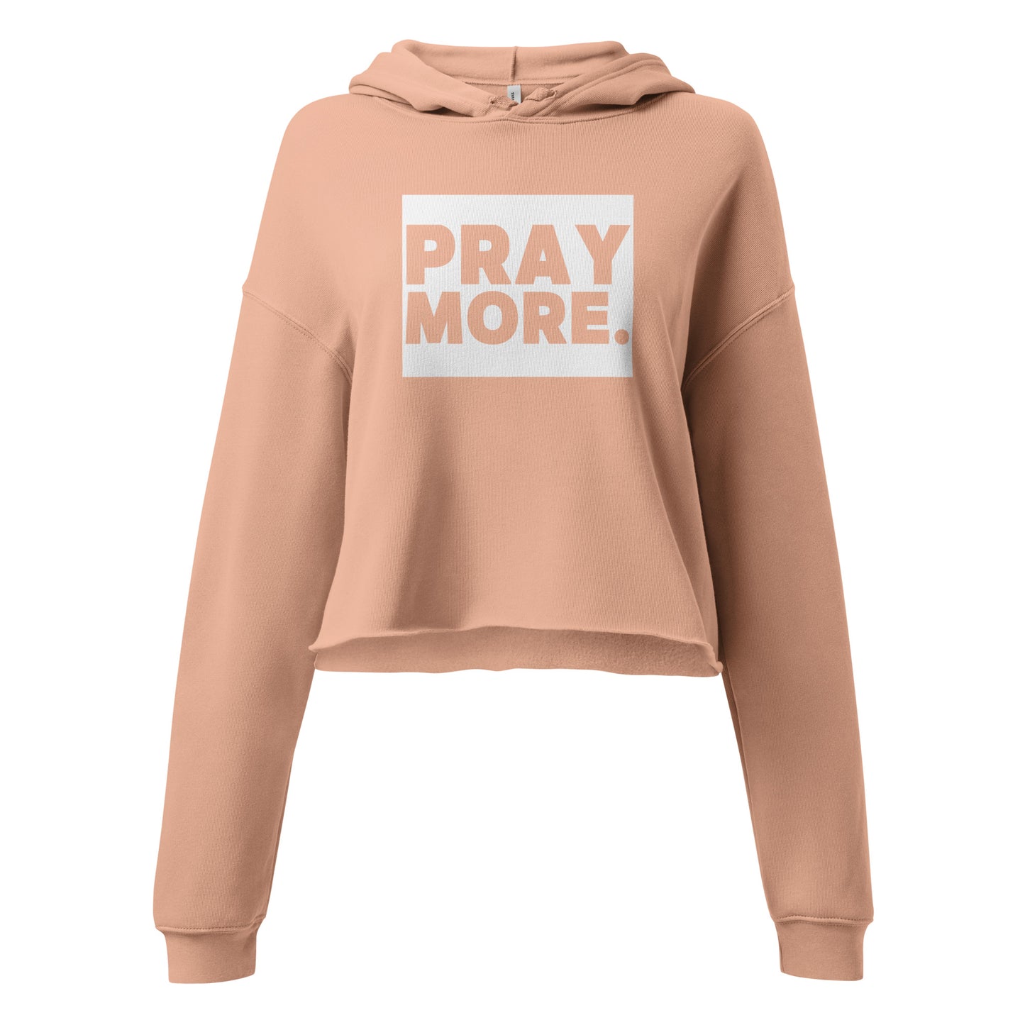 PRAY MORE. Crop Faith Hoodie